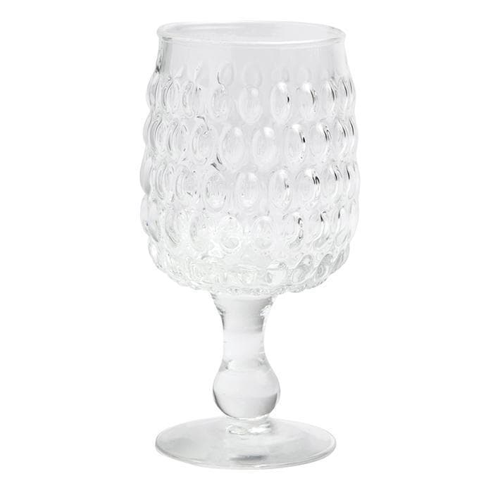 Claire Clear Hand Blown Water Goblets Set/6