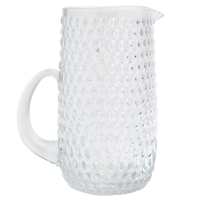 Claire Clear Hand Blown Glass Pitcher