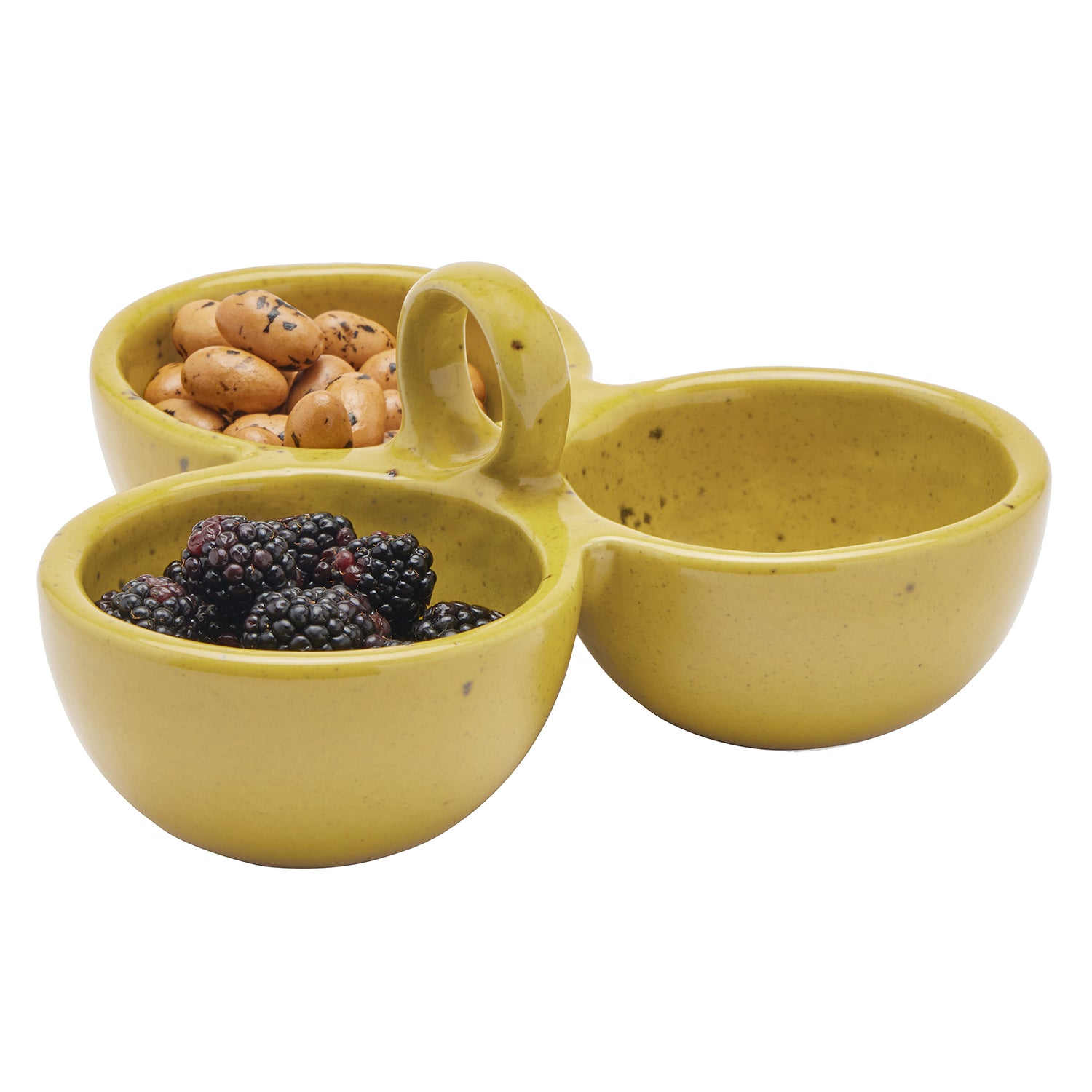 Desmond Chartreuse Salt Glaze Triple Nut Dish Hudson & Vine