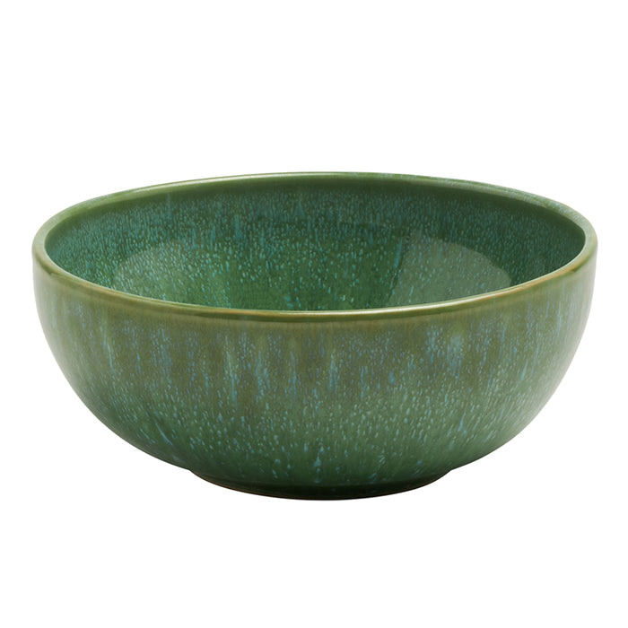 Eloise Reactive Emerald Stoneware Cereal/Ice Cream Bowls Set/4