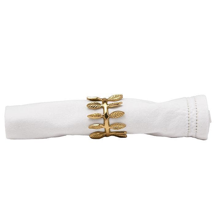 Emma Brass Napkin Rings (Gold) Set/4