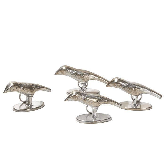 Hailey Bird Placecard Holders (Tarnished Silver) Set/4
