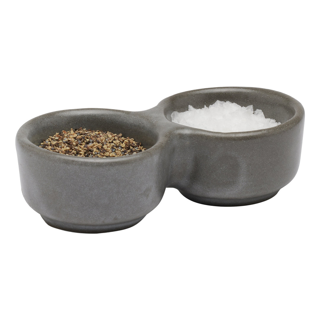 Holly Cement Glaze Connected Pinch Bowls Set/2