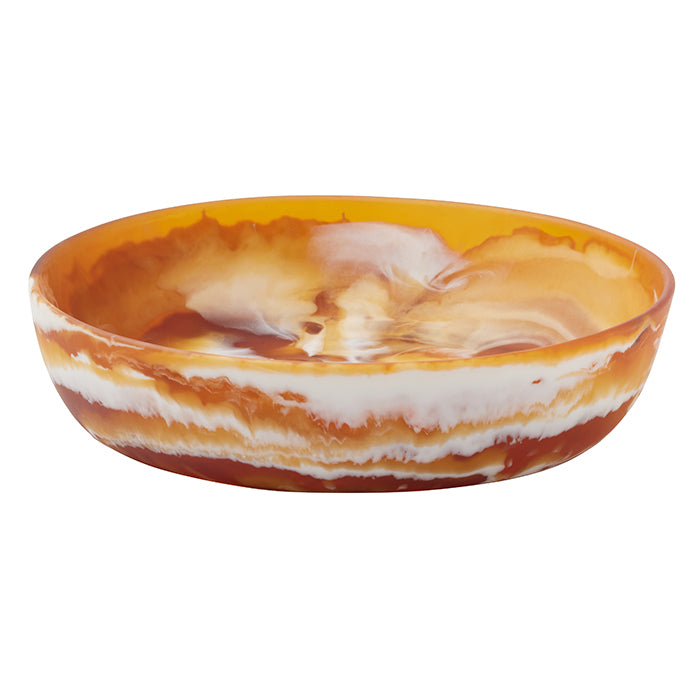 Hugo Swirled Large Serving Bowl (Amber)