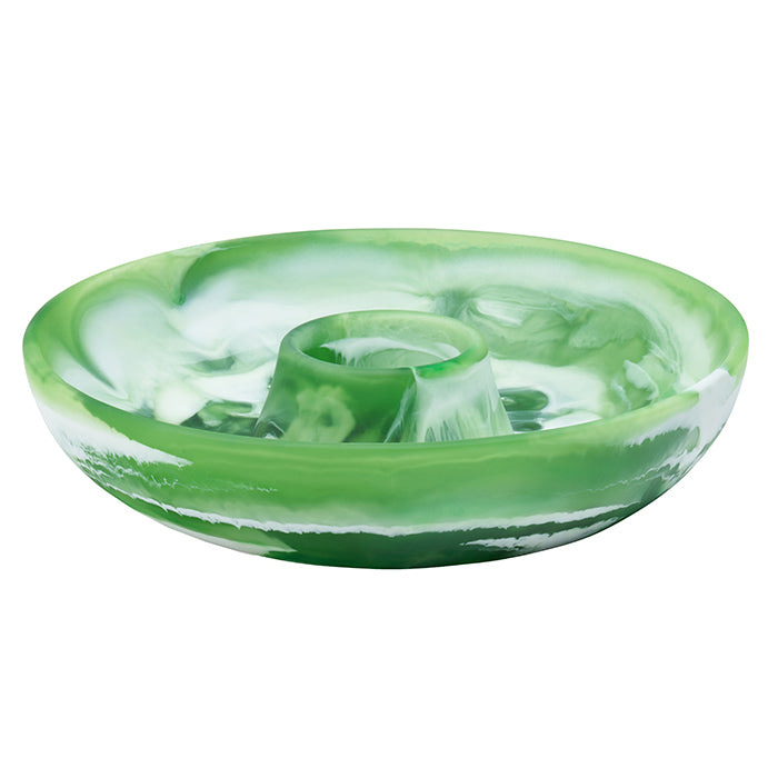 Hugo Swirled Resin Chip and Dip Bowl (Green)