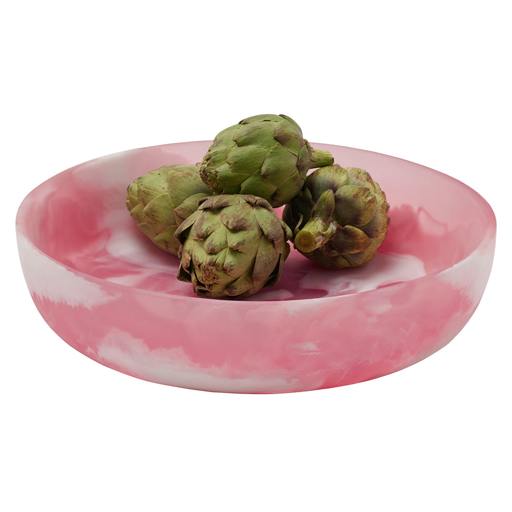 Hugo Pink Swirled Large Serving Bowl