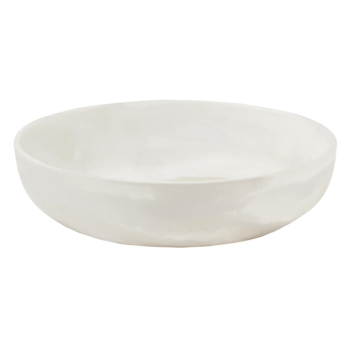 Hugo Swirled Large Serving Bowl (White)