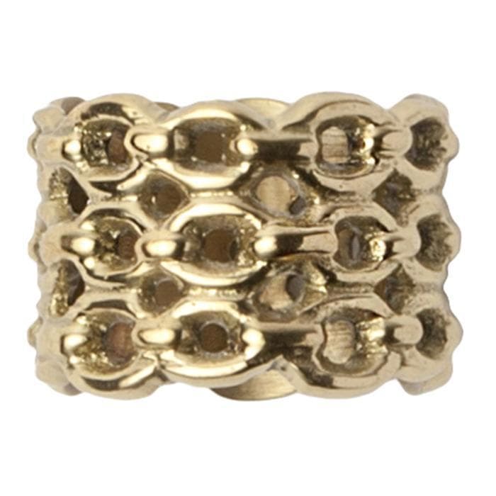 Keon Brass Napkin Rings - Thumbnail 2