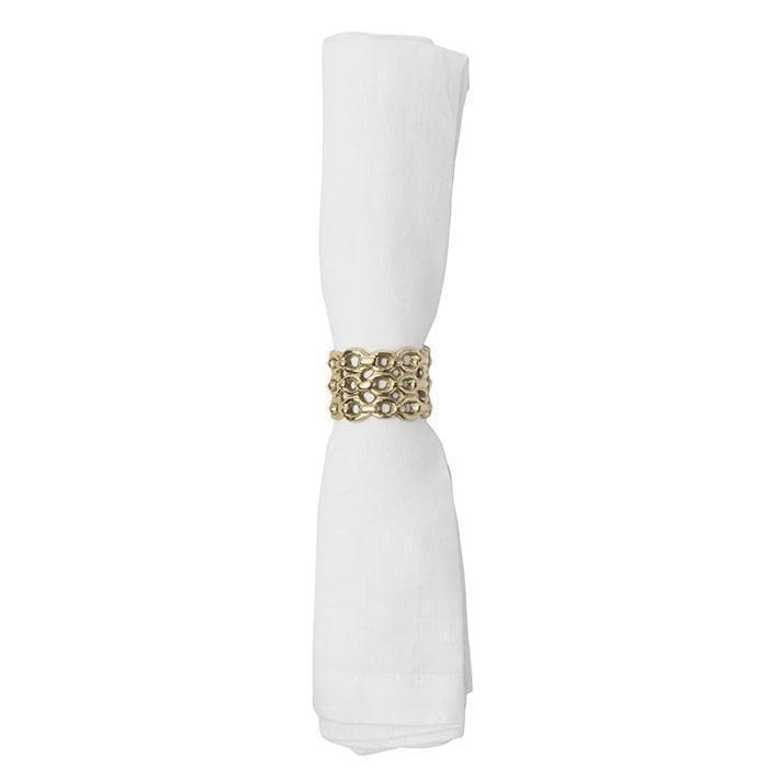 Keon Brass Napkin Rings - Thumbnail 3