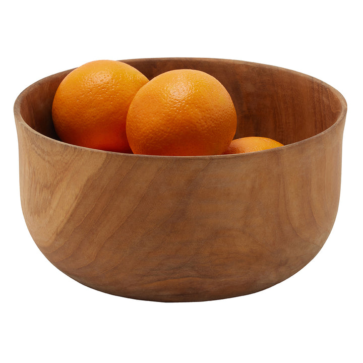 Lani Natural Teak Round Serving Bowl