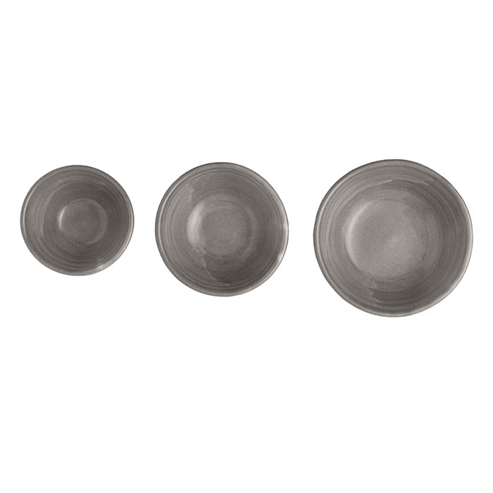 Leon Cement Glaze Small Nesting Bowls Set/3 - Thumbnail 4