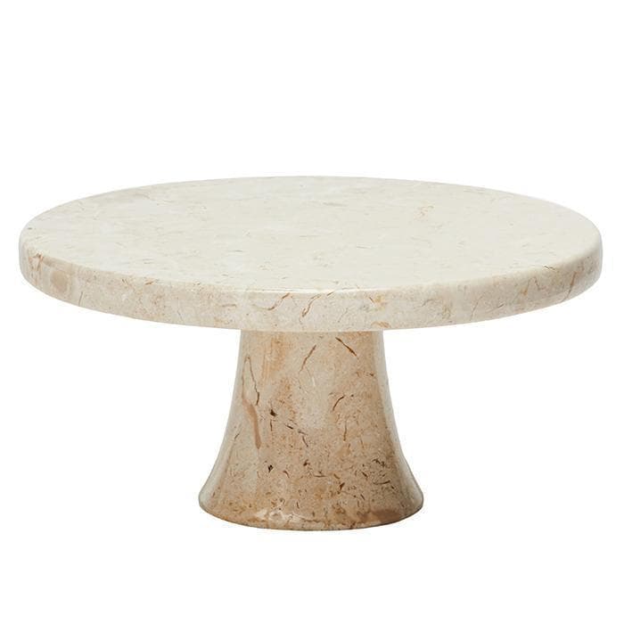 Malena Cream Marble Cake Stand (Large)