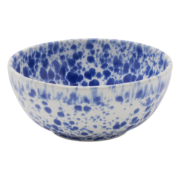 Marcel Royal Blue Splatter Cereal/Ice Cream Bowls Set/4