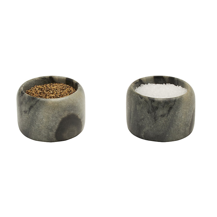 Mavis Gray Marble Pinch Bowls Set/2 - Thumbnail 2