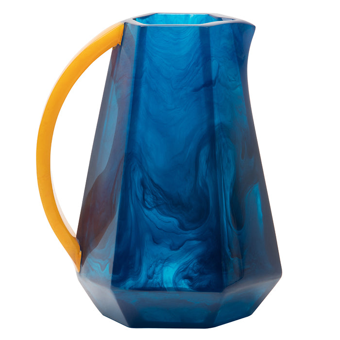 Megan Cast Resin Cobalt/Marigold Pitcher (Small) – Hudson & Vine