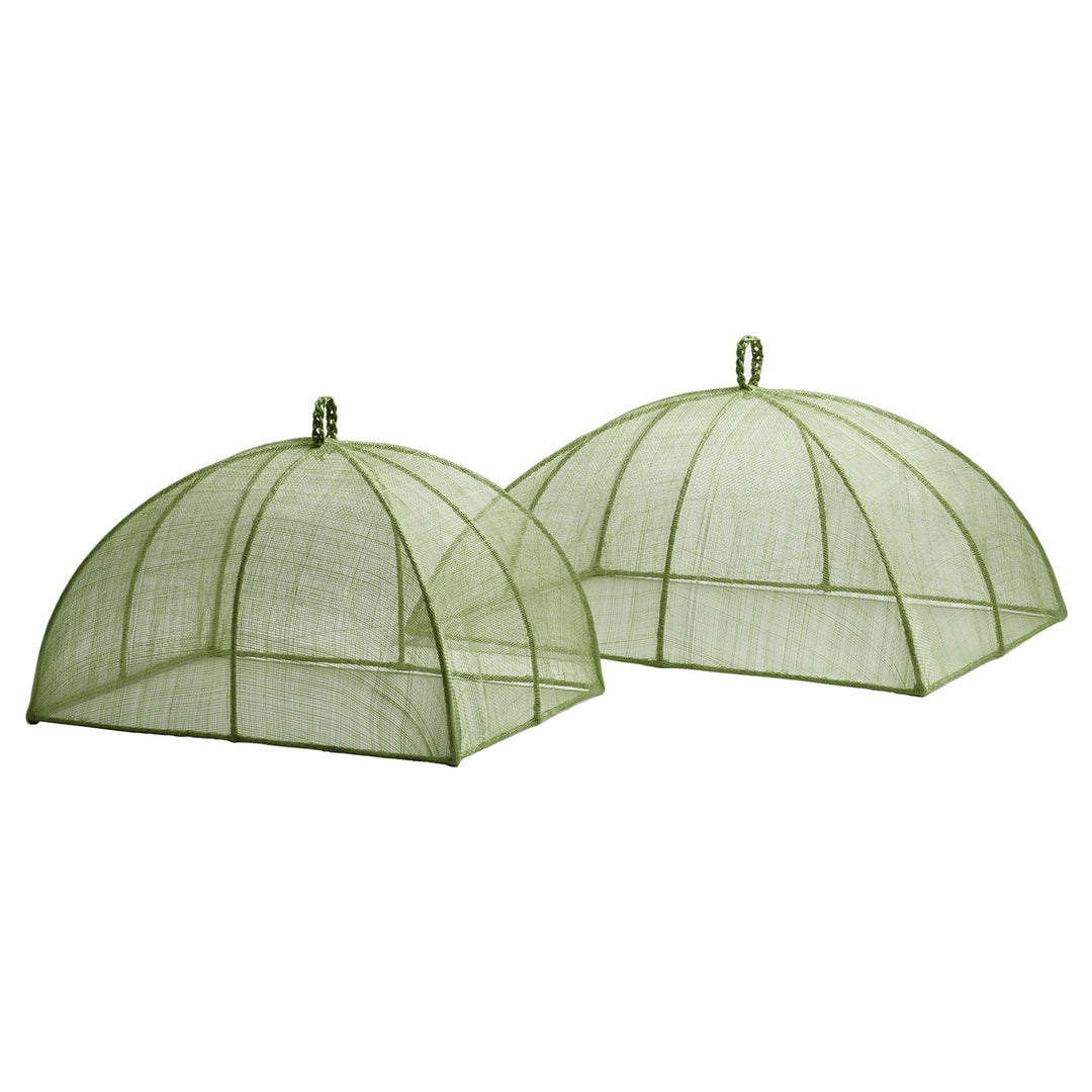 Rachel Pale Green Rectangular Food Covers Set/2