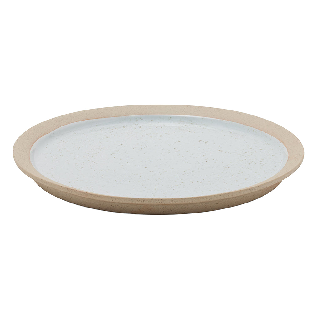 Rivka White Salt Glaze Stoneware Dinner Plates Set/4