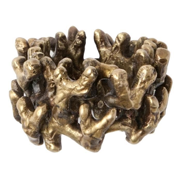 Sasha Brass Coral Napkin Rings