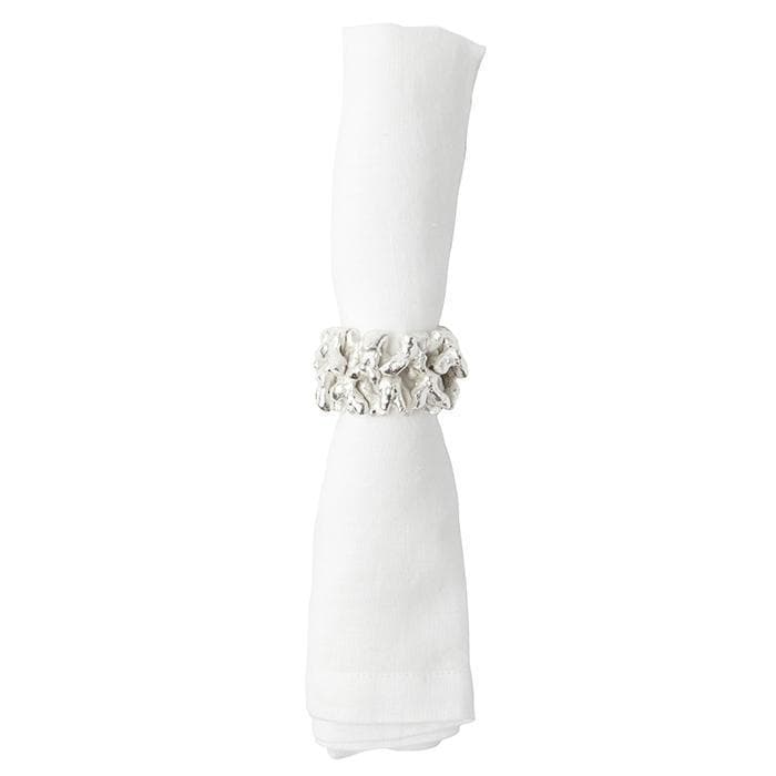 Sasha Brass Coral Napkin Rings - Thumbnail 3