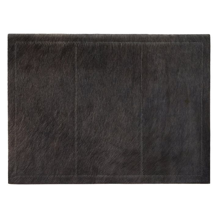 Tanner Midnight Hair-On-Hide Placemats Set Of 2 (Rectangle)