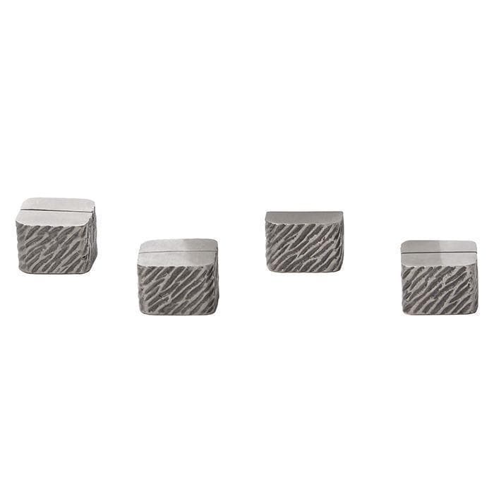 Zachary Cube Placecard Holders (Antiqued Pewter) Set/4