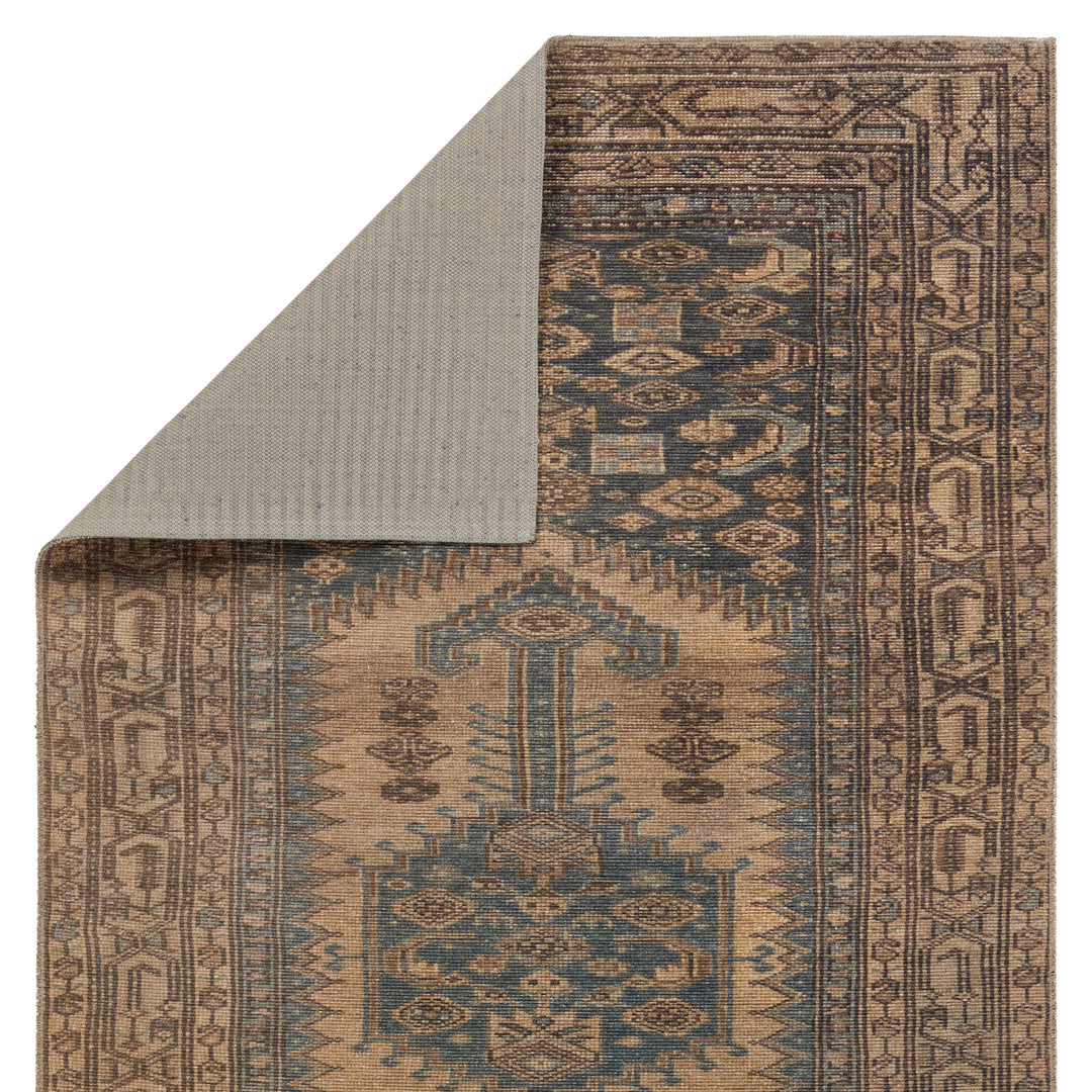 Vibe by Jaipur Living Reeves Medallion Brown/ Blue Area Rug (CANTEENA - CAN03)