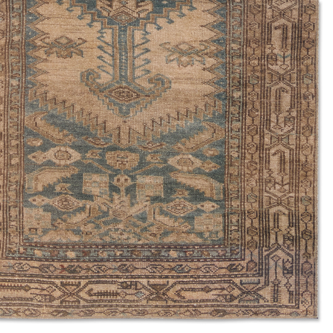 Vibe by Jaipur Living Reeves Medallion Brown/ Blue Area Rug (CANTEENA - CAN03)