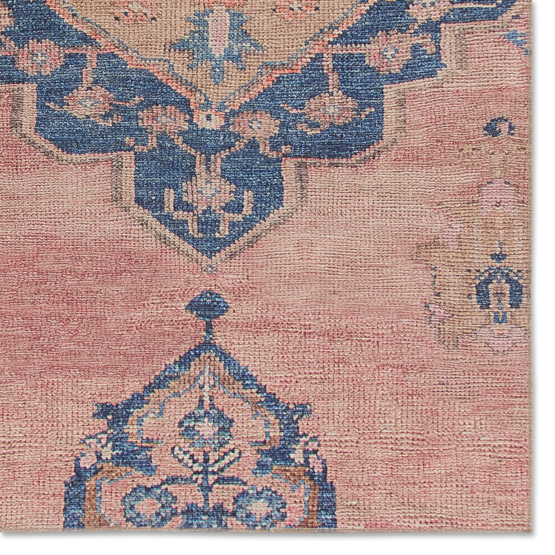 Vibe by Jaipur Living Clanton Medallion Pink/ Blue Area Rug (CANTEENA - CAN04)