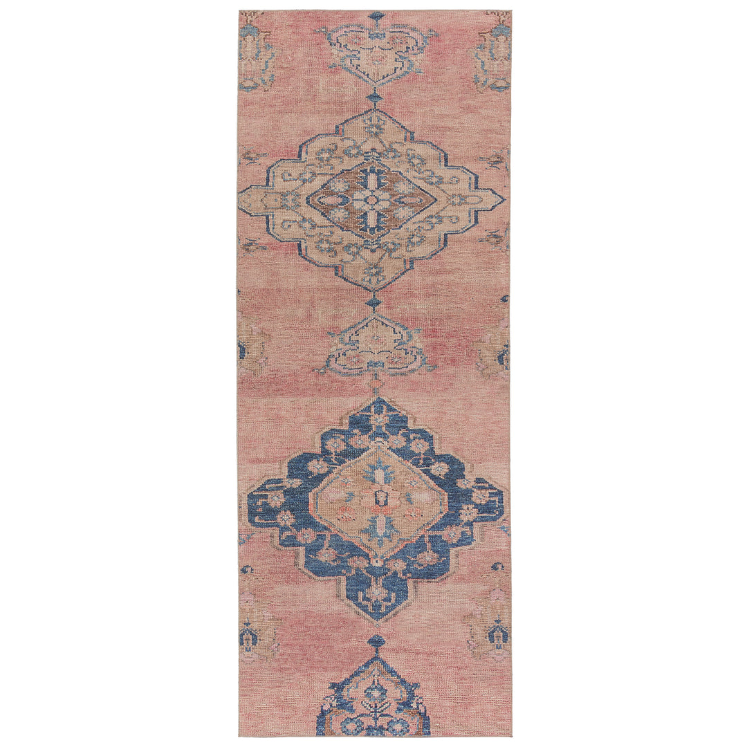 Vibe by Jaipur Living Clanton Medallion Pink/ Blue Area Rug (CANTEENA - CAN04)