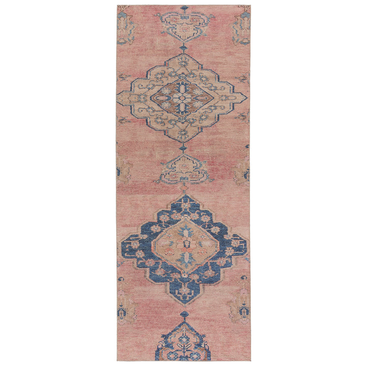 Vibe by Jaipur Living Clanton Medallion Pink/ Blue Area Rug (CANTEENA - CAN04)