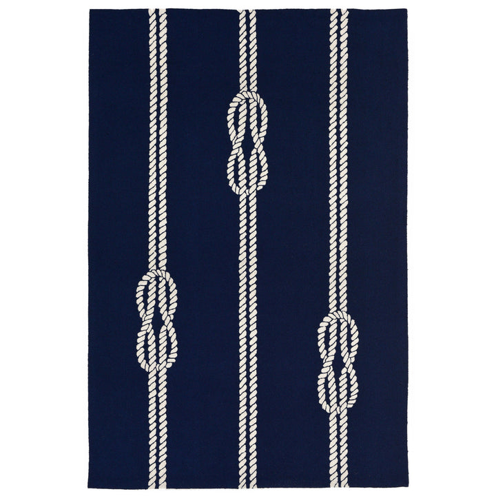 Liora Manne Capri Ropes Indoor/Outdoor Rug Navy