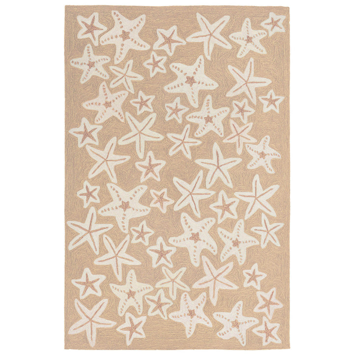 Liora Manne Capri Starfish Indoor/Outdoor Rug Neutral