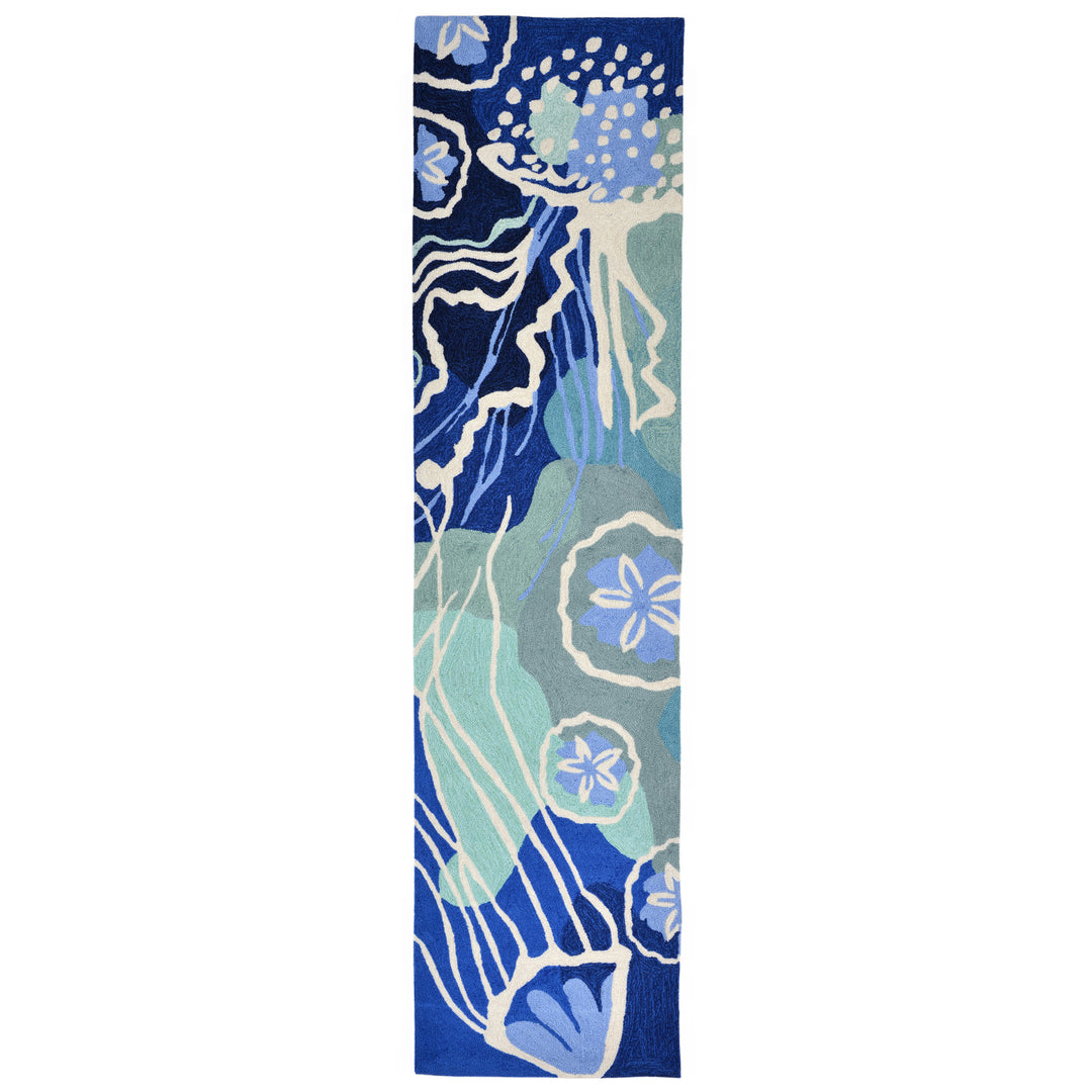 Liora Manne Capri Jelly Fish Indoor/Outdoor Rug Ocean