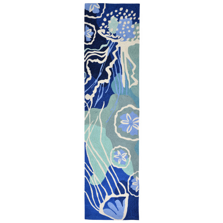 Liora Manne Capri Jelly Fish Indoor/Outdoor Rug Ocean