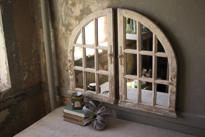 Arched Window Mirrors Set/2