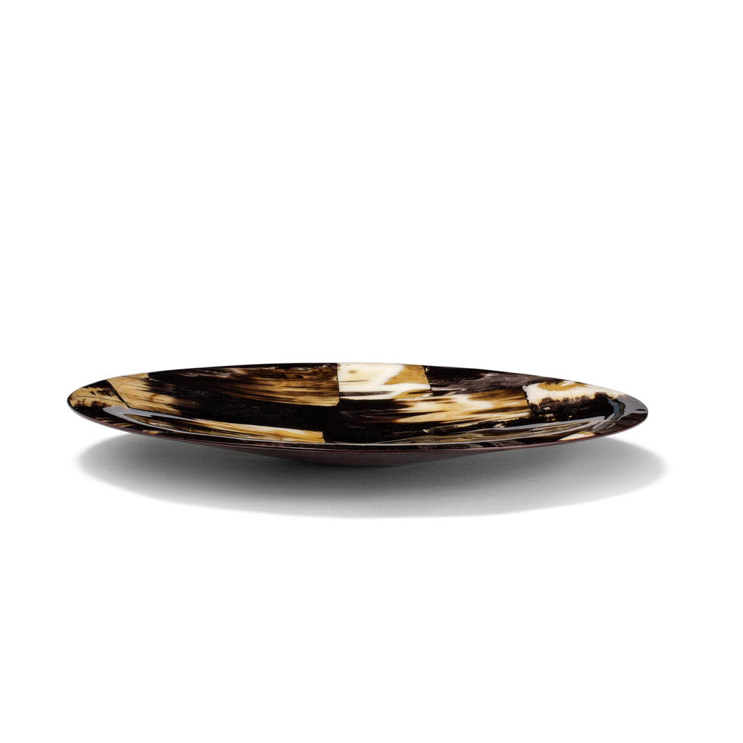 Ladorada Horn Veneer Round Centerpiece 16"