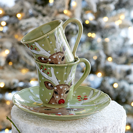 Casafina Deer Friends Soup & Pasta Bowl - Thumbnail 4