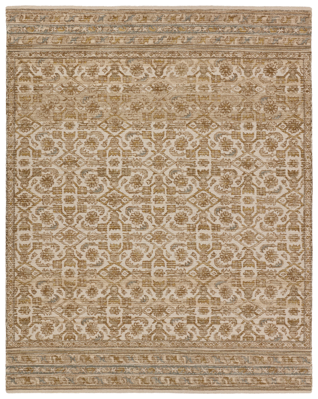 Vibe by Jaipur Living Sarang Handmade Trellis Brown/ Gold Area Rug (CARDAMOM - COM14)