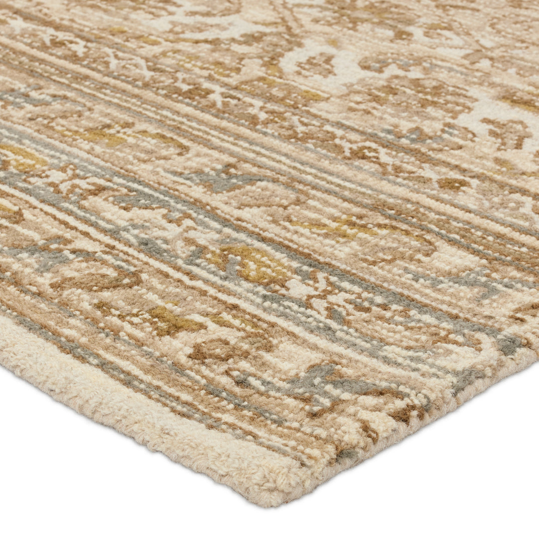 Vibe by Jaipur Living Sarang Handmade Trellis Brown/ Gold Area Rug (CARDAMOM - COM14)