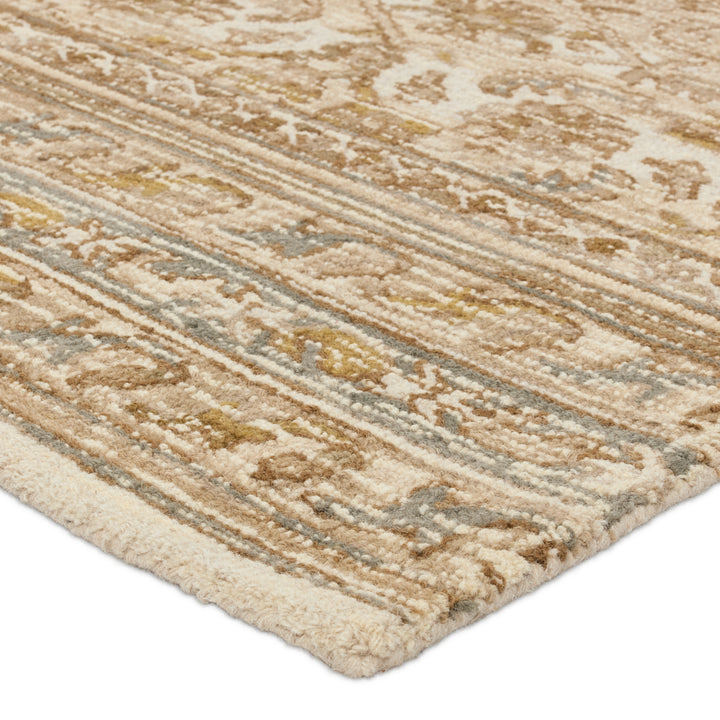 Vibe by Jaipur Living Sarang Handmade Trellis Brown/ Gold Area Rug (CARDAMOM - COM14)