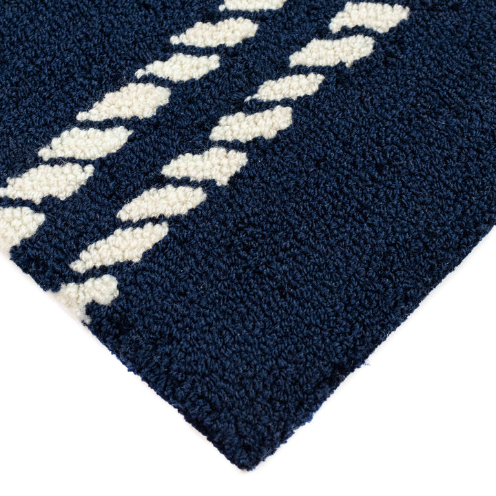 Liora Manne Capri Ropes Indoor/Outdoor Rug Navy