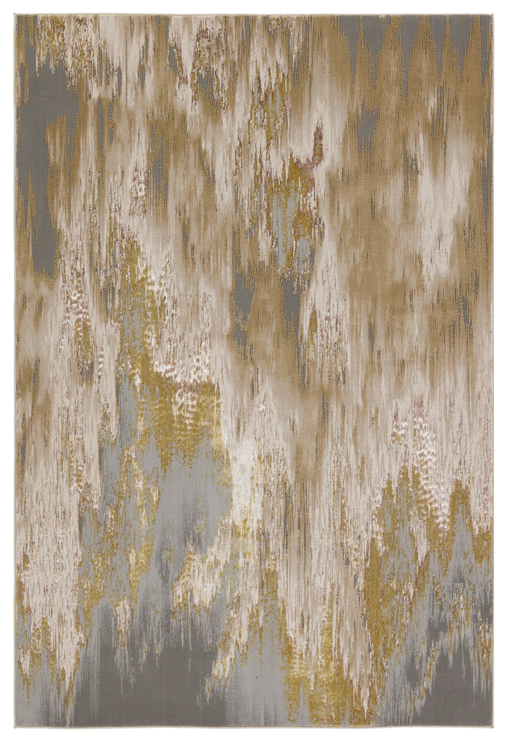 Jaipur Living Ulysses Abstract Gold/ Gray Area Rug (CATALYST - CTY24)