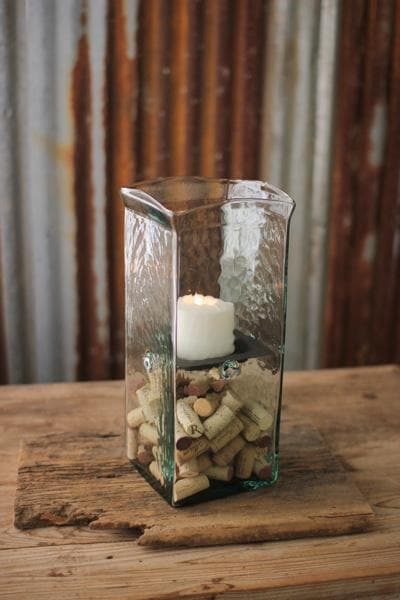 Kalalou Square Candle Hurricane \ Medium - Thumbnail 5
