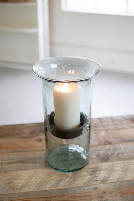 Glass Hurricane Candle Holders - Thumbnail 4