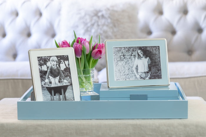 Addison Ross Curve Enamel & Silver Frame (White) – Hudson & Vine