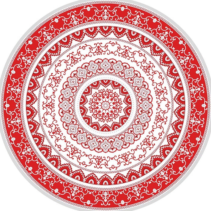 Adama Round Vinyl Placemats Set/4 (Casablanca_R)