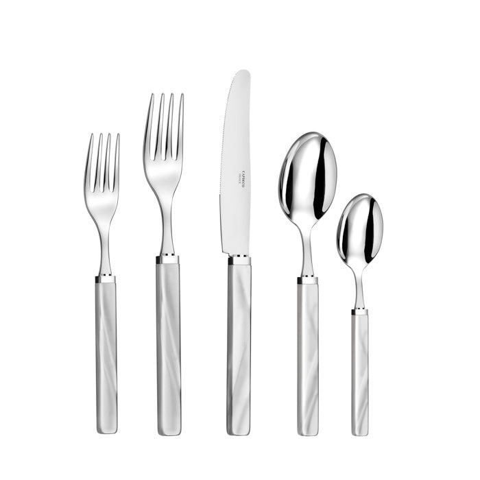 Capdeco City 18/10 Stainless Steel 5pc. Flatware Set (Light Grey)