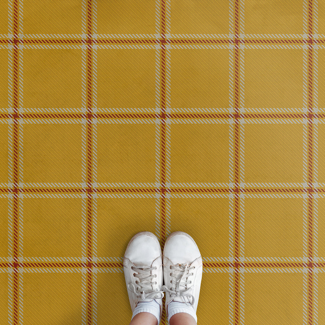 Vinyl Floorcloth Mat (Classic Pattern 68 - Sheffield)