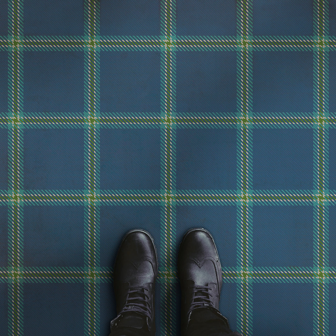 Vinyl Floorcloth Mat (Classic Pattern 68 - Glasgow)