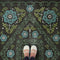 Vintage Vinyl Floorcloth Rug (Pattern 69 A Mere Formality)